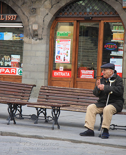 Resting in Cortona
