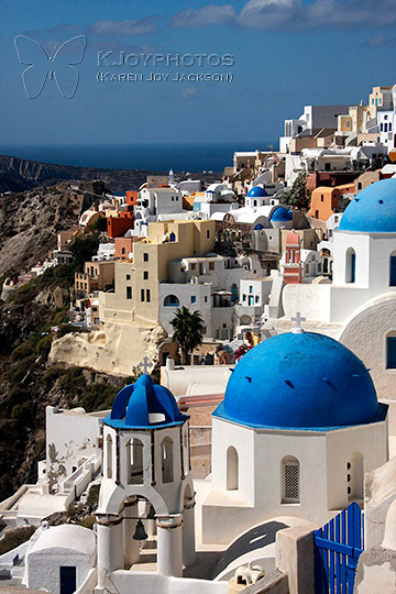 Blue Domes - Santorini Greece